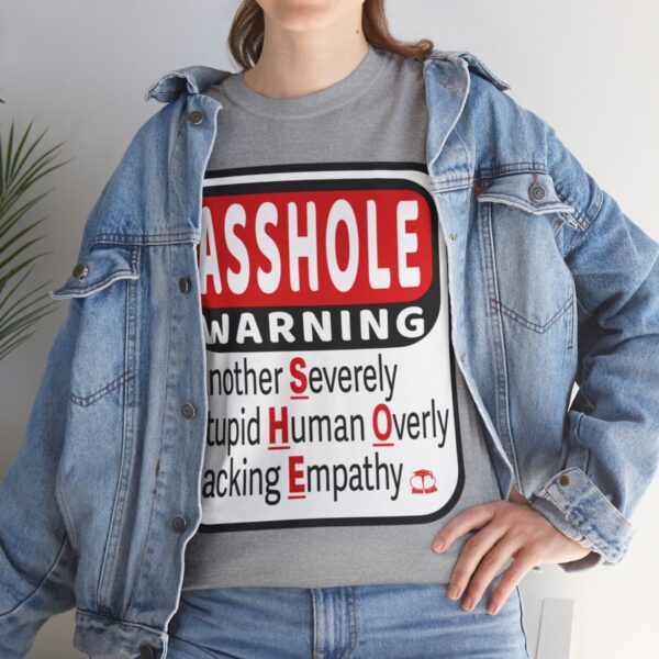 Asshole Warning T-Shirt - Image 3