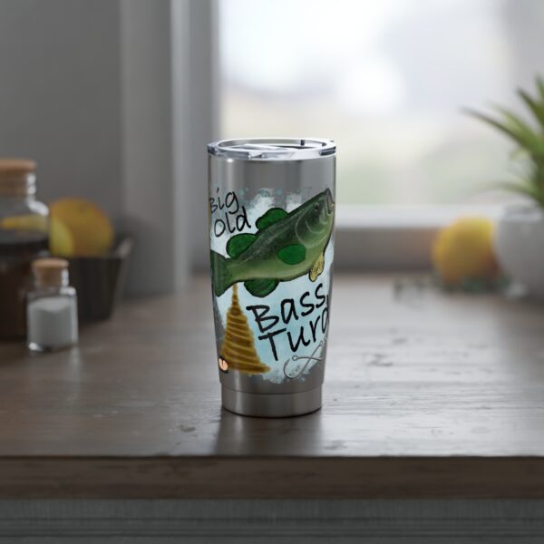 Big Old Bass Turd Vagabond 20 oz. Tumbler - Image 5