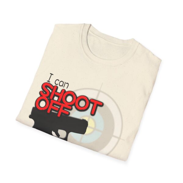 Shoot Off Gun and Mouth Unisex Softstyle T-Shirt - Image 195