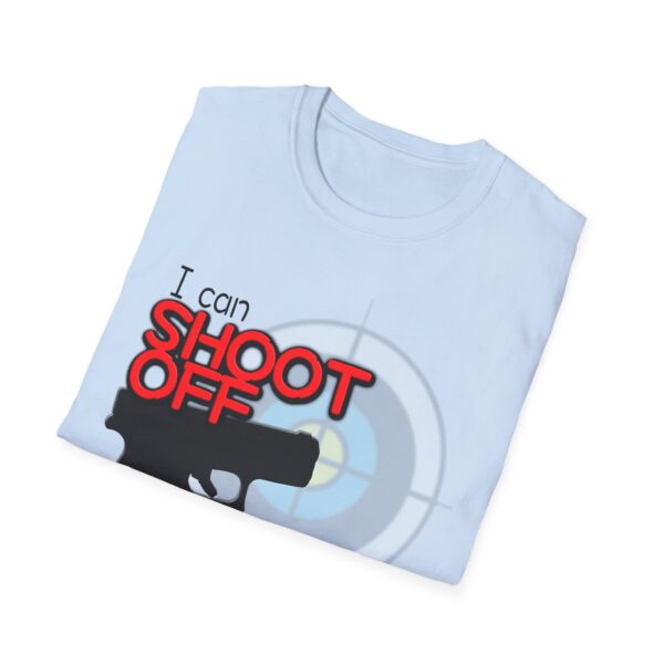 Shoot Off Gun and Mouth Unisex Softstyle T-Shirt - Image 341